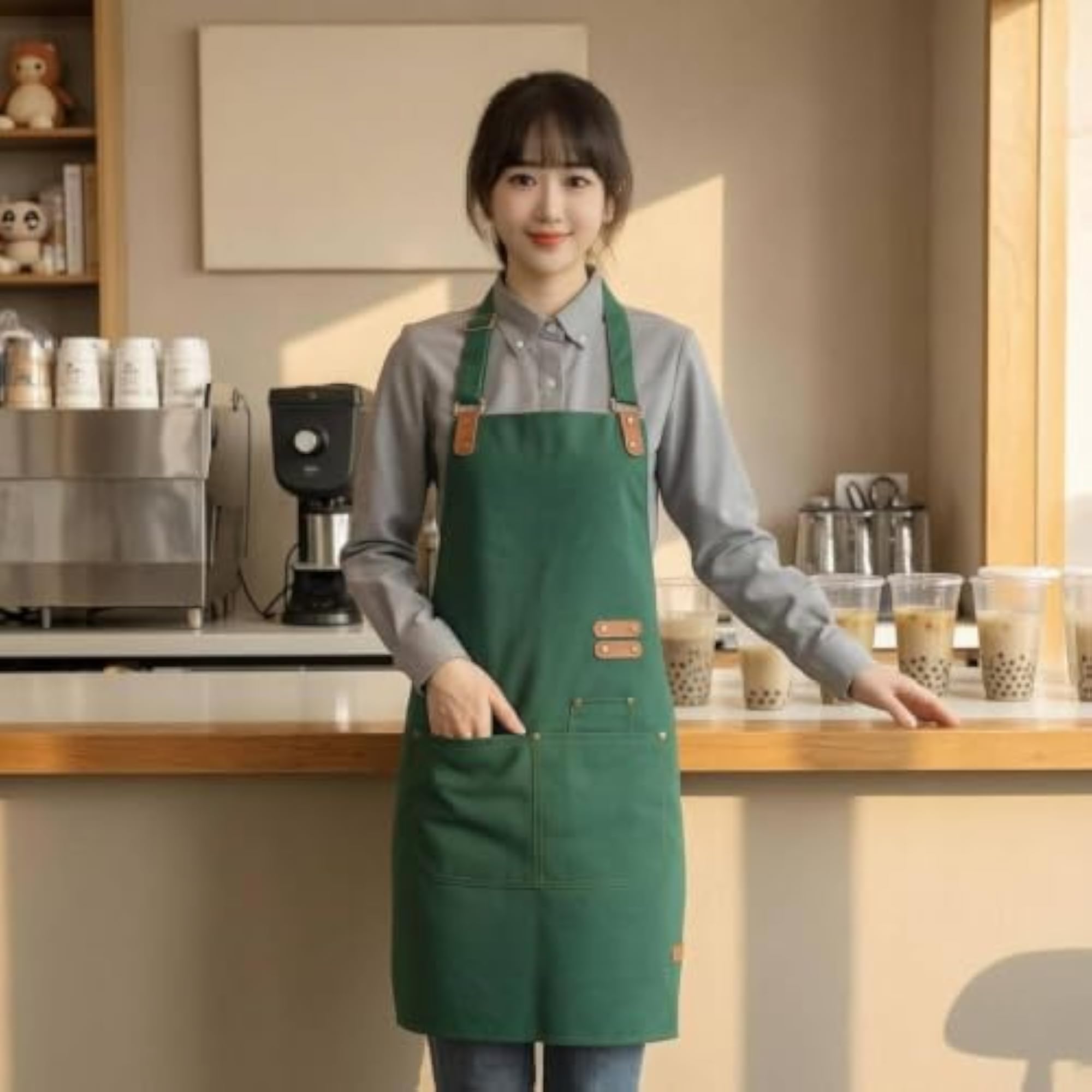 Waterproof Adjustable Neck Strap Work Apron